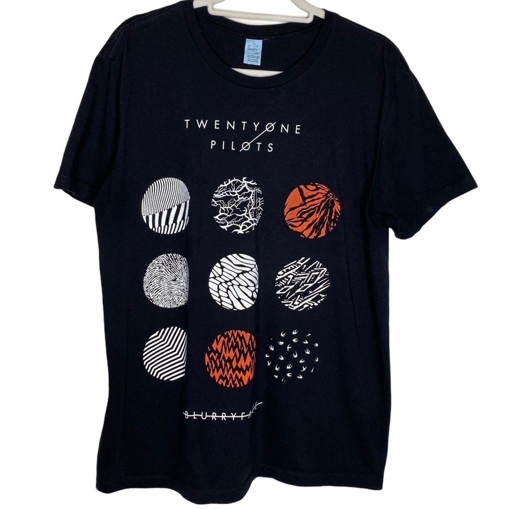Twentyone Pilots Blurry Face Band Concert Tee L